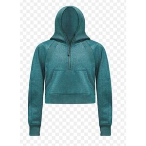 Lululemon Scuba Funnel Neck Half Zip SPARKLY Storm Teal Size XS / S - Brand New